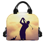 Pro Golf Swing Print Insulated Lunch Bag