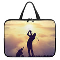 Pro Golf Swing Print Laptop Sleeve With Handle