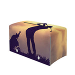 Pro Golf Swing Print Leather Tissue Box Cover