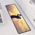 Pro Golf Swing Print Long Kitchen Mat