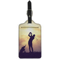 Pro Golf Swing Print Luggage Tag
