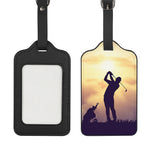 Pro Golf Swing Print Luggage Tag