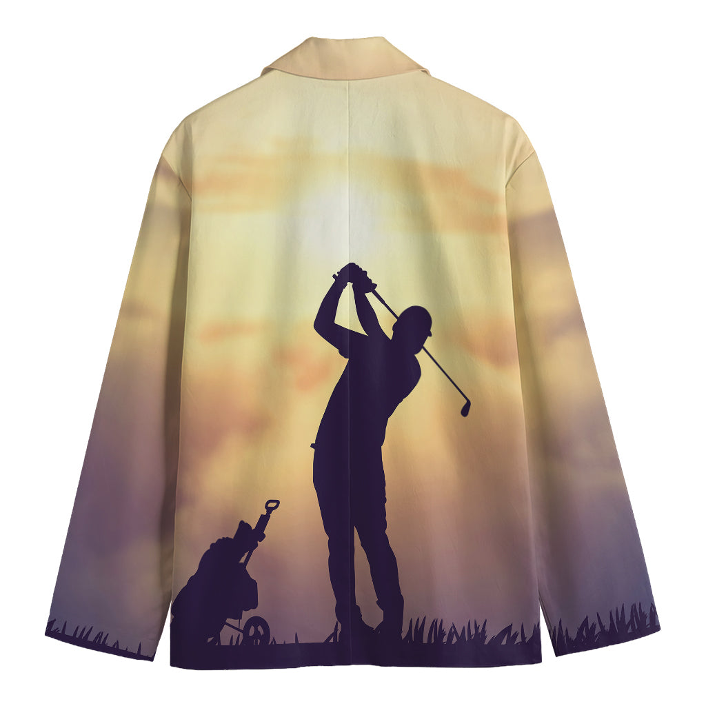 Pro Golf Swing Print Men's Blazer