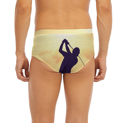 Pro Golf Swing Print Men's Briefs
