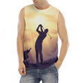 Pro Golf Swing Print Men's Fitness Tank Top
