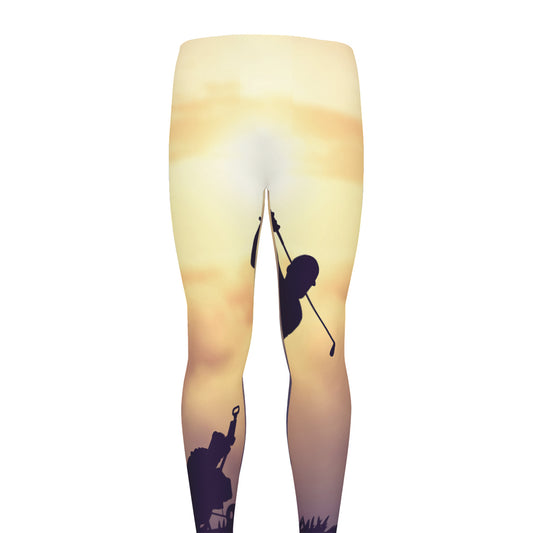 Pro Golf Swing Print Men's leggings