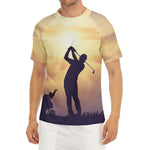 Pro Golf Swing Print Men's Short Sleeve Rash Guard