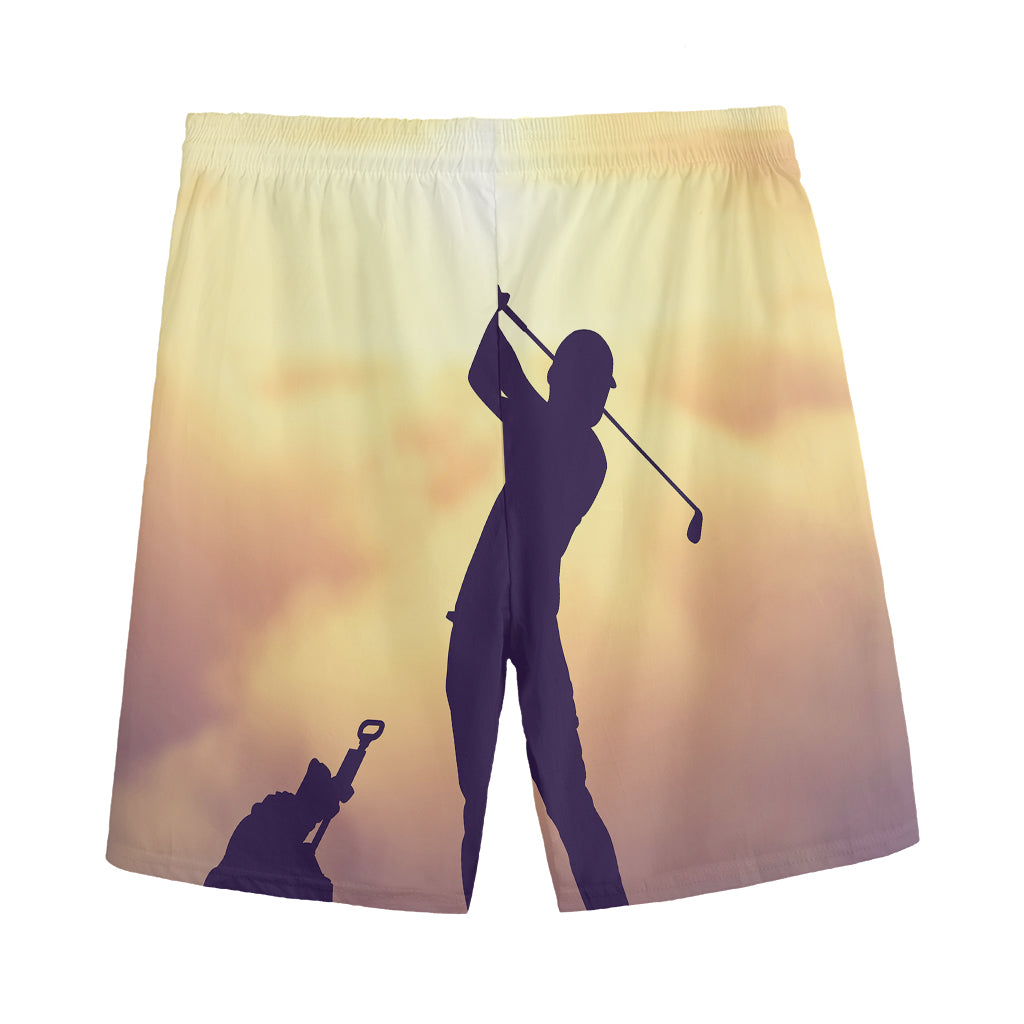 Pro Golf Swing Print Men's Sports Shorts