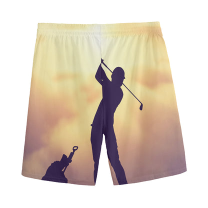 Pro Golf Swing Print Men's Sports Shorts