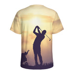 Pro Golf Swing Print Men's Sports T-Shirt