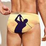Pro Golf Swing Print Men's Swim Briefs