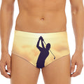 Pro Golf Swing Print Men's Triangle Swim Briefs