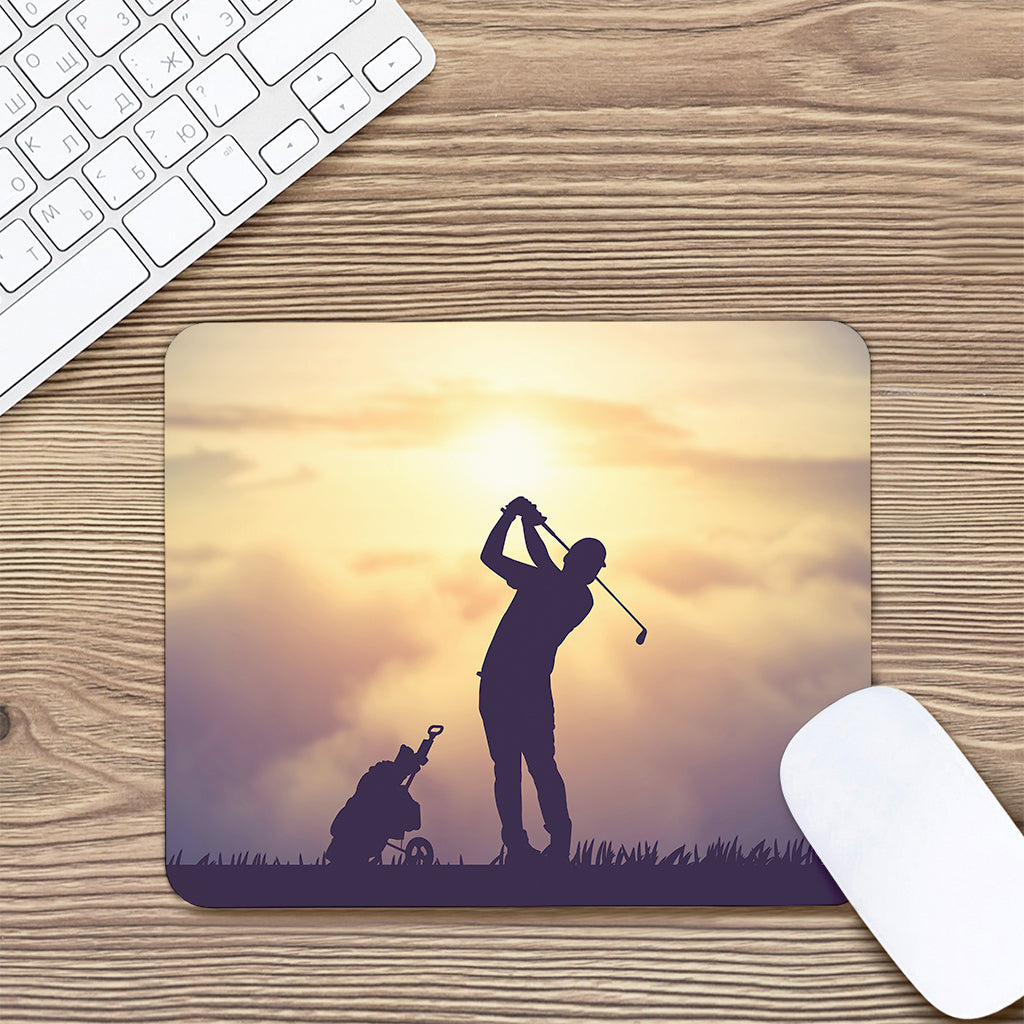 Pro Golf Swing Print Mouse Pad