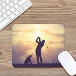 Pro Golf Swing Print Mouse Pad