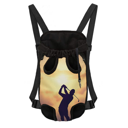 Pro Golf Swing Print Pet Carrier Backpack
