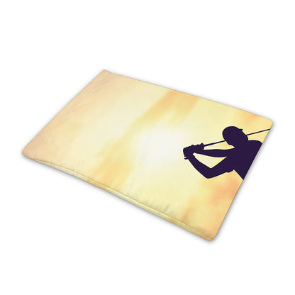 Pro Golf Swing Print Pet Cooling Mat Cover