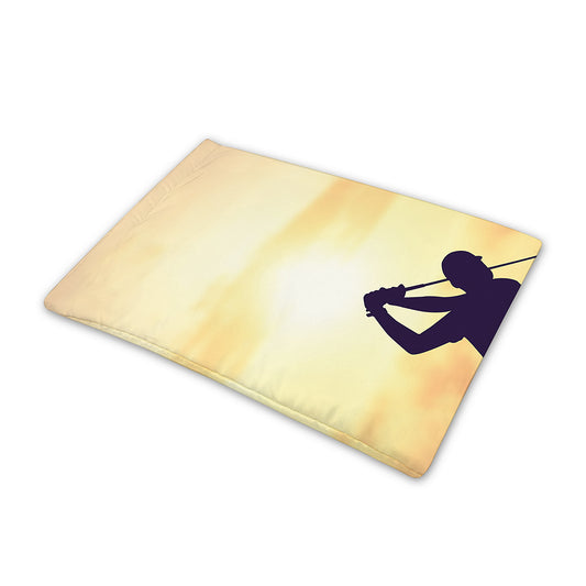 Pro Golf Swing Print Pet Cooling Mat Cover
