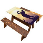 Pro Golf Swing Print Picnic Table Cover