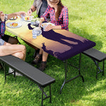 Pro Golf Swing Print Picnic Table Cover