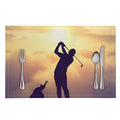 Pro Golf Swing Print Placemat
