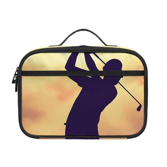 Pro Golf Swing Print Portable Lunch Bag