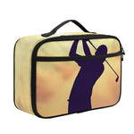 Pro Golf Swing Print Portable Lunch Bag