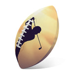 Pro Golf Swing Print Rugby Ball