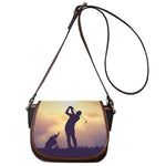 Pro Golf Swing Print Saddle Bag