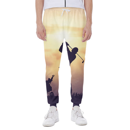 Pro Golf Swing Print Scuba Joggers