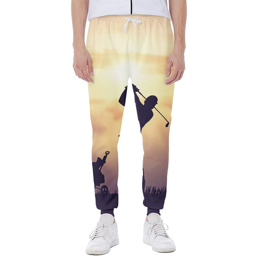 Pro Golf Swing Print Scuba Joggers