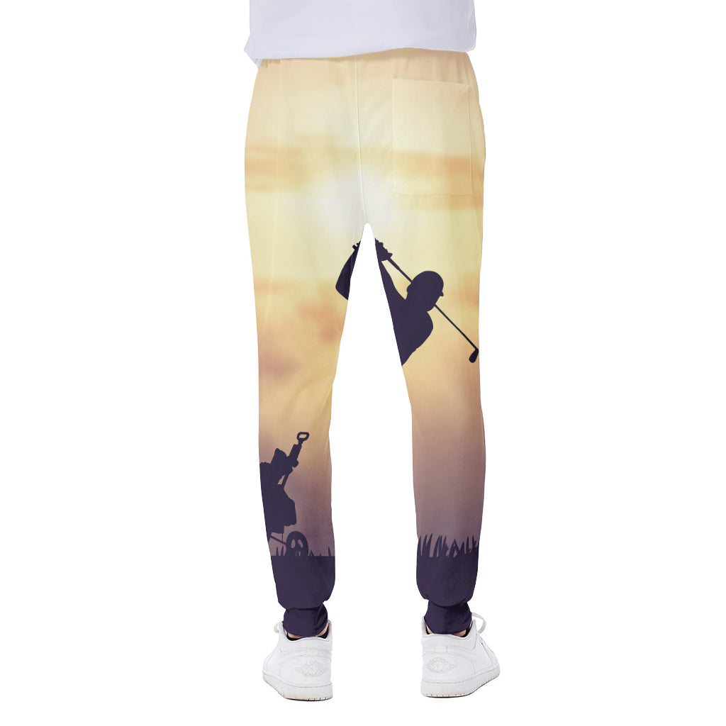 Pro Golf Swing Print Scuba Joggers