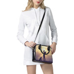 Pro Golf Swing Print Shoulder Handbag