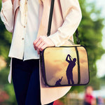 Pro Golf Swing Print Shoulder Strap Bible Bag