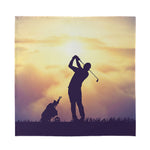 Pro Golf Swing Print Silk Bandana