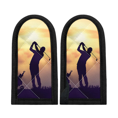 Pro Golf Swing Print Skillet Handle Cover