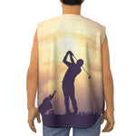 Pro Golf Swing Print Sleeveless Baseball Jersey