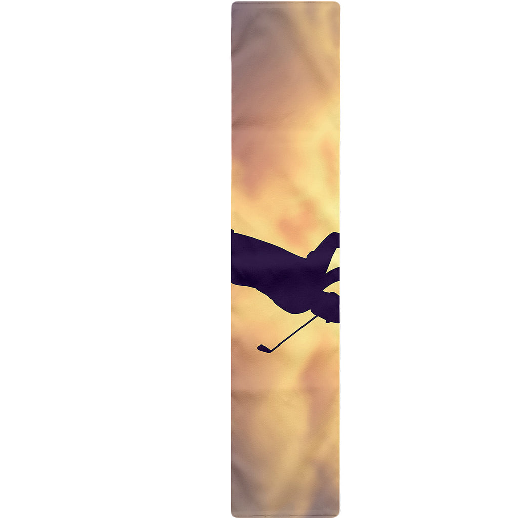 Pro Golf Swing Print Table Runner