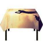 Pro Golf Swing Print Tablecloth