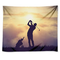 Pro Golf Swing Print Tapestry