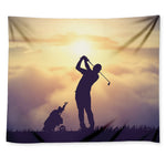 Pro Golf Swing Print Tapestry
