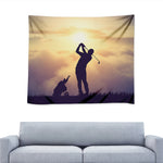 Pro Golf Swing Print Tapestry