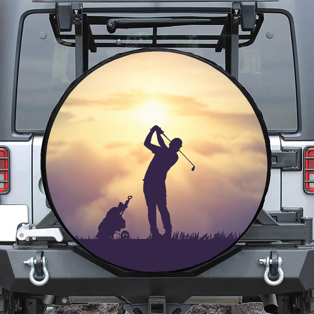 Pro Golf Swing Print Tire Cover