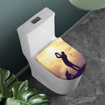 Pro Golf Swing Print Toilet Lid Cover