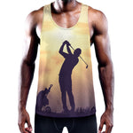 Pro Golf Swing Print Training Tank Top