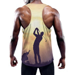 Pro Golf Swing Print Training Tank Top
