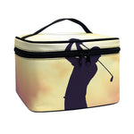 Pro Golf Swing Print Travel Makeup Bag