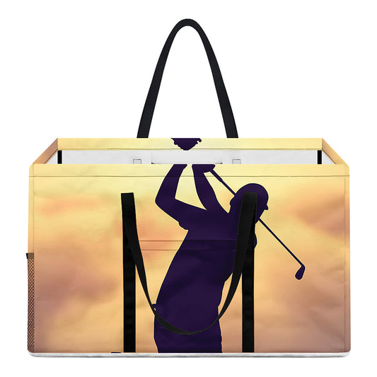 Pro Golf Swing Print Utility Tote Bag