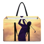 Pro Golf Swing Print Utility Tote Bag