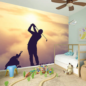 Pro Golf Swing Print Wall Sticker