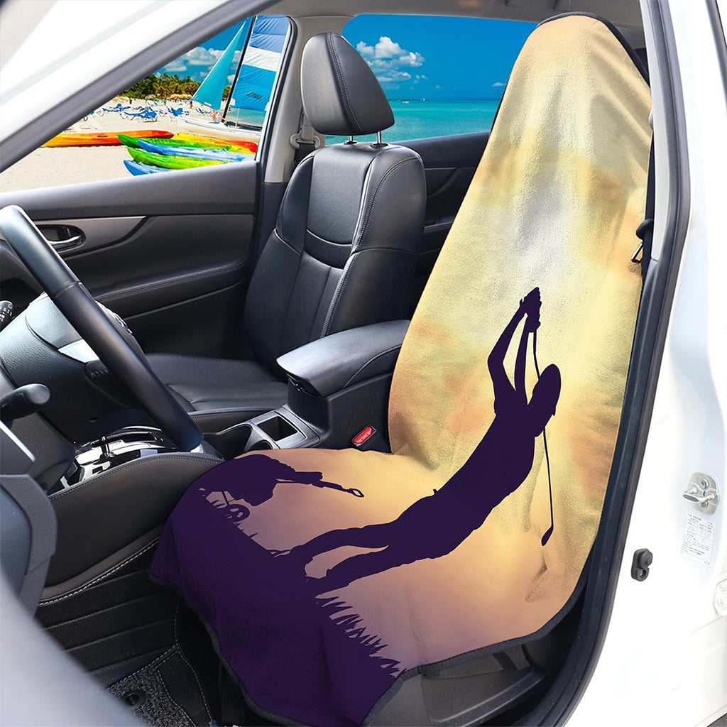 Pro Golf Swing Print Waterproof Car Seat Cover
